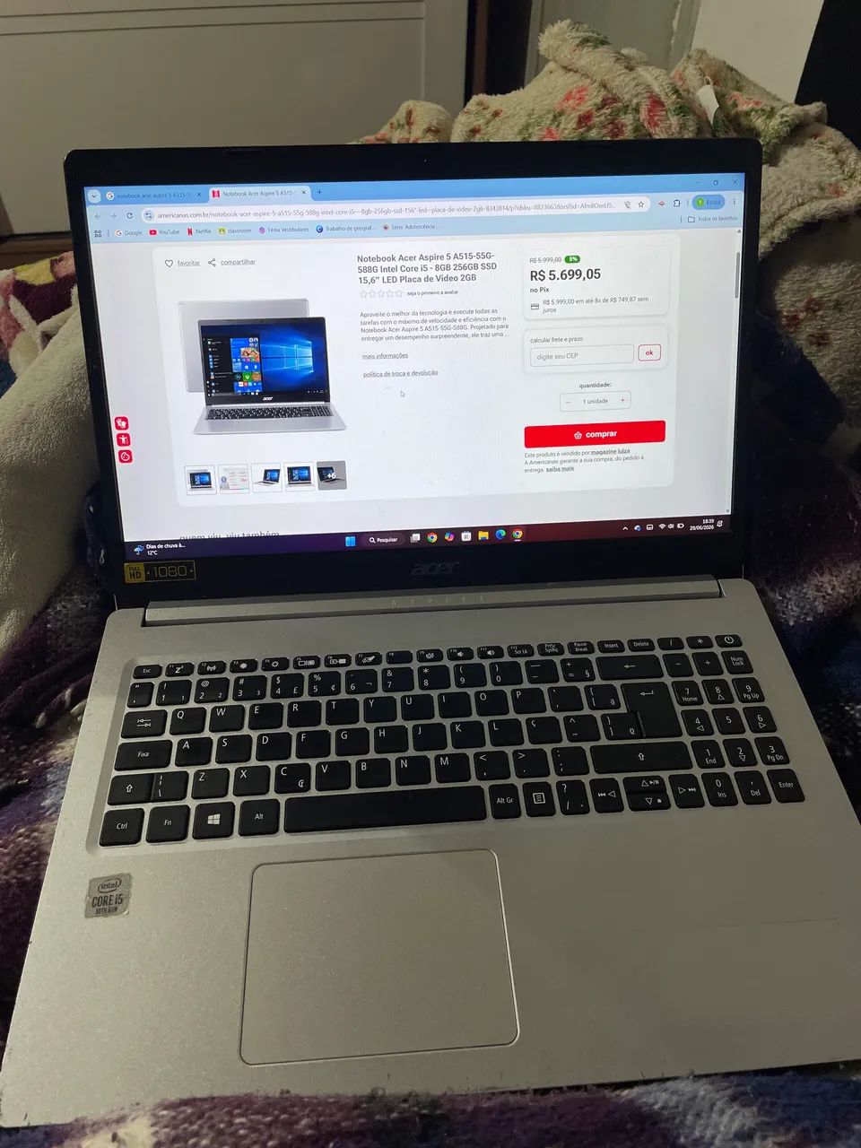 Notebook Acer Aspire 5 A515-55