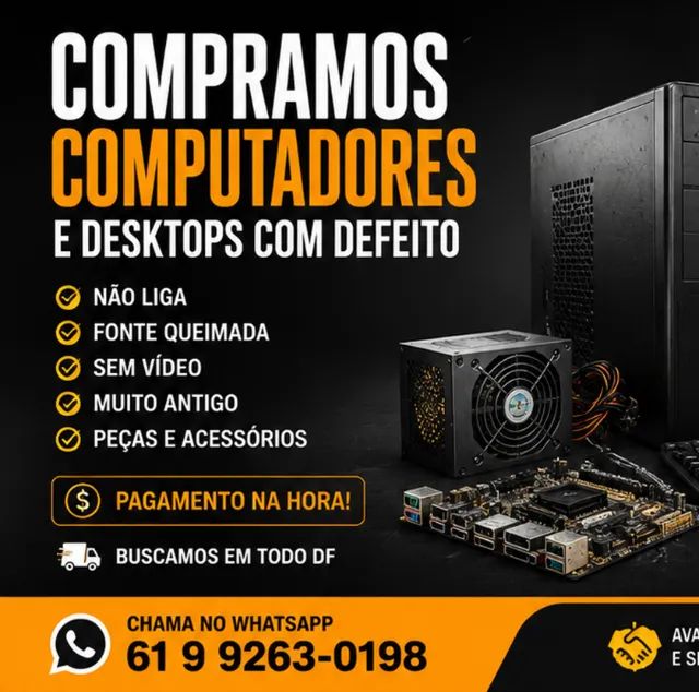 Compramos Computador com Defeito | Desktop | CPU | PC Antigo | Brasília DF - Foto 2