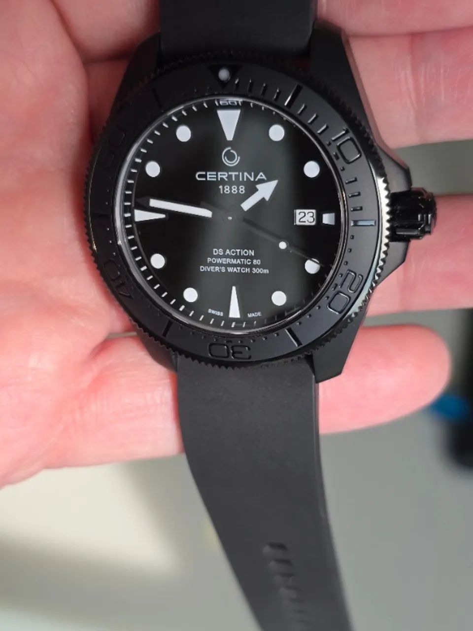 Certina DS Action Diver All Black Automático 43mm C032.607.38.051.00 - Foto 4