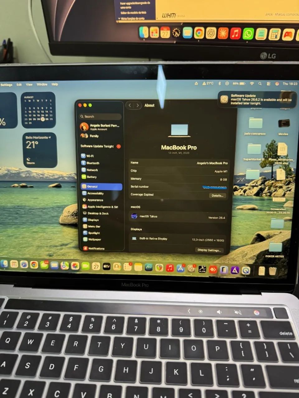MacBook本体 Apple MacBook Pro M1 8/256 92% MacBook Pro M1 13