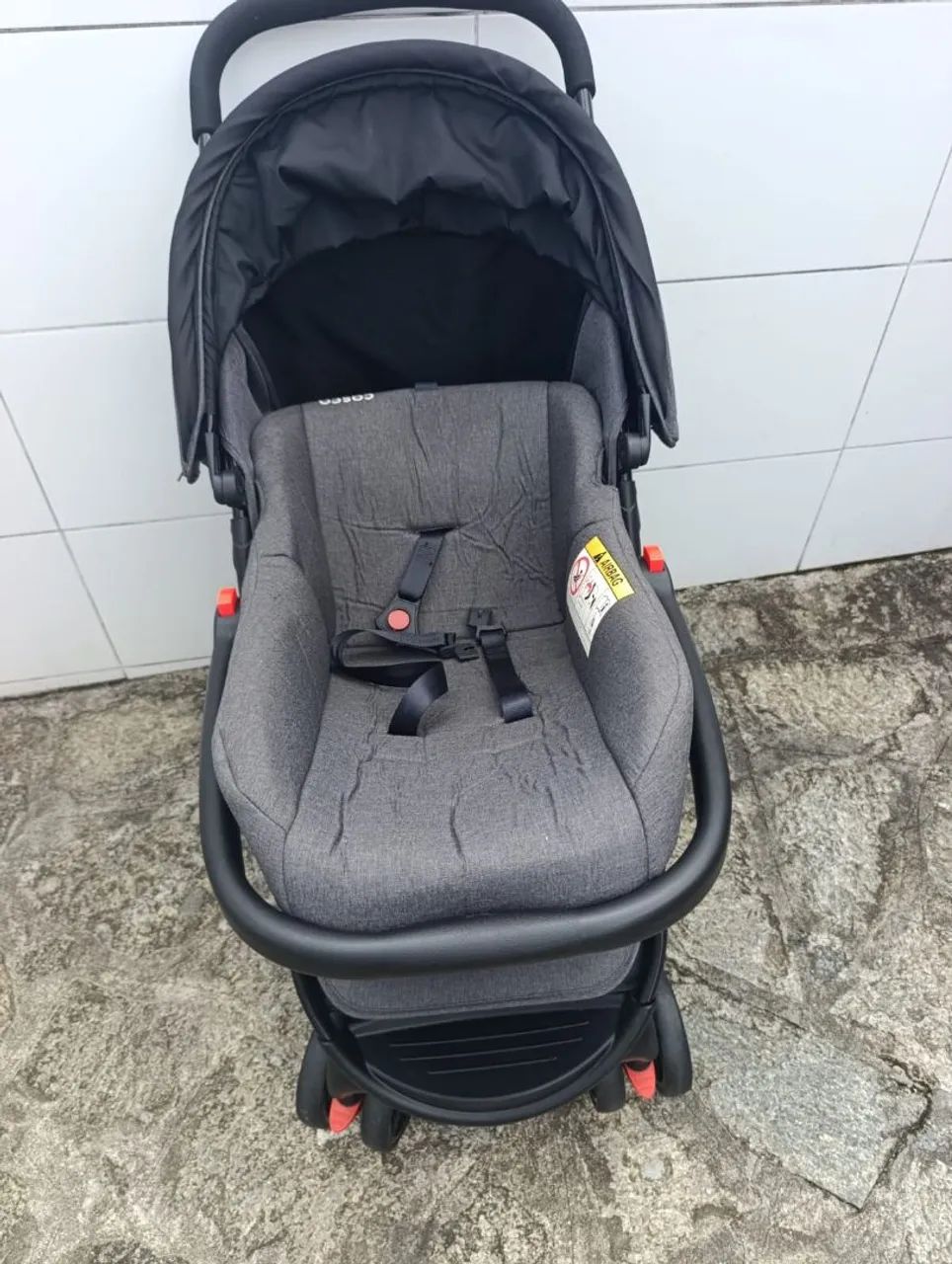 Carrinho com bebê conforto  - Foto 3
