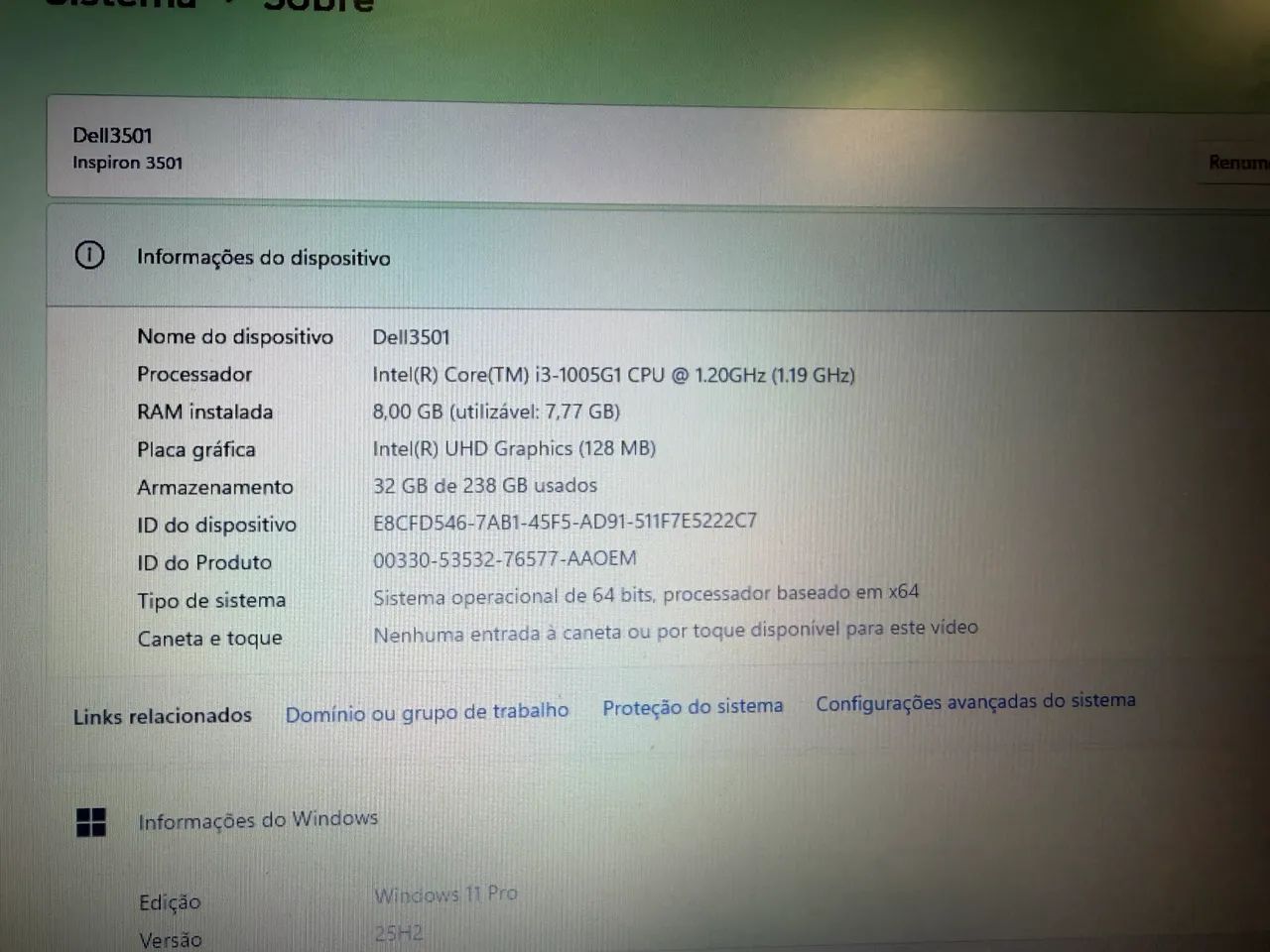 Notebook Laptop - Dell Inspiron 3501 - Foto 4