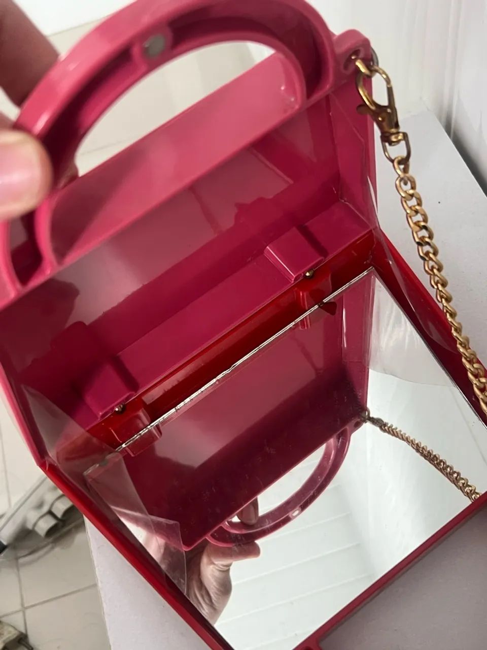bolsa acrílico nova nunca foi usada  - Foto 3