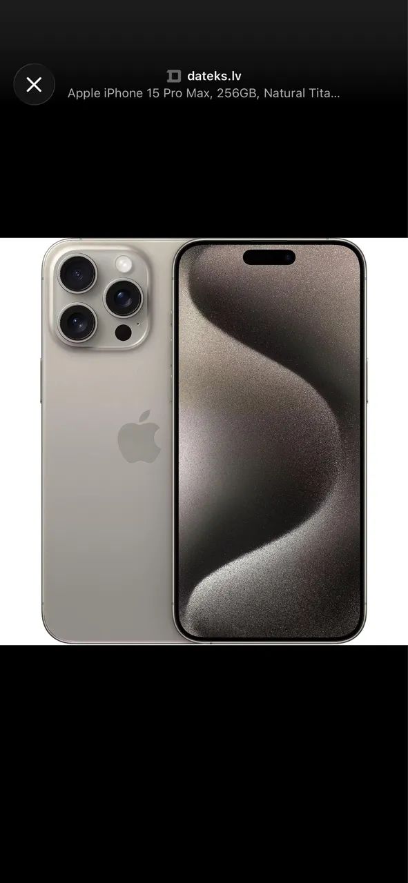 IPHONE 15 PRO MAX 256 GB