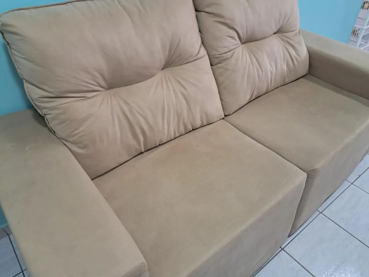 sofá dois lugares novos ideal para apartamento  - Foto 2