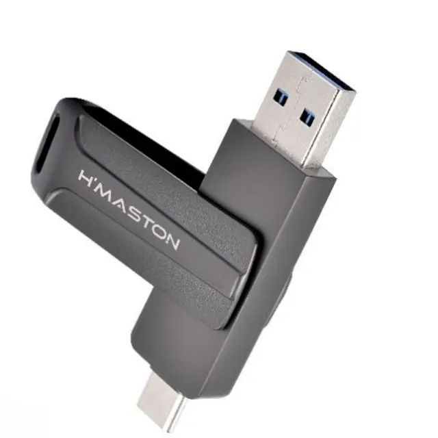 Pendrive 2 em 1 USB 3.0 Tipo-C 32GB H?Maston Alta Velocidade - Foto 6