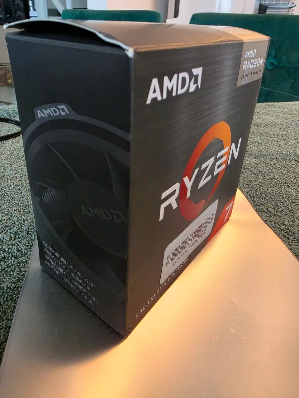 Processador AMD Ryzen 7 5700G c/Radeon Graphics. Usado com Cooler. Só Recife. - Foto 3