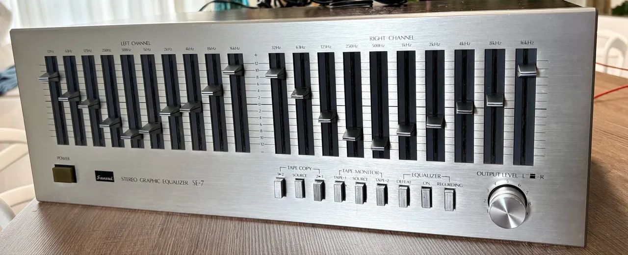 Sansui SE-7 Stereo Graphic Equalizer Impecável | Peça para Colecionador