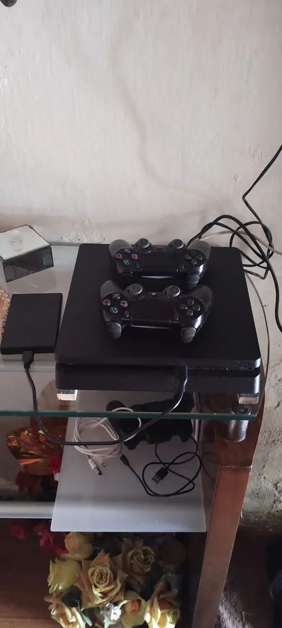 PS 4 slim novo completo 