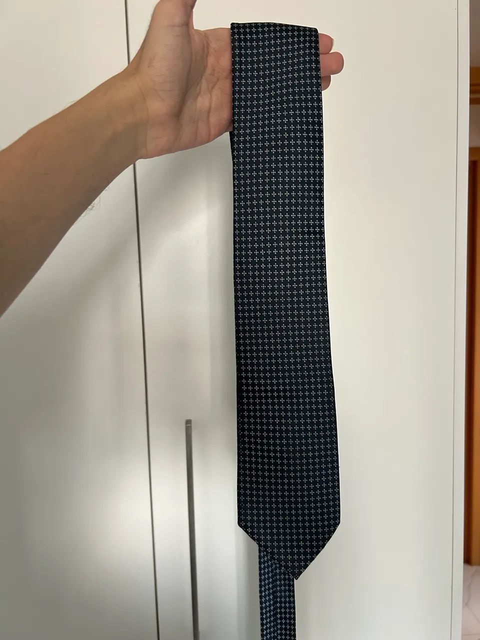 Gravata slim - azul marinho - Foto 4