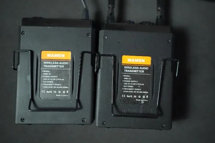 Microfone Lapela Mamen Wmic-01 Sistema Wireless - Foto 2