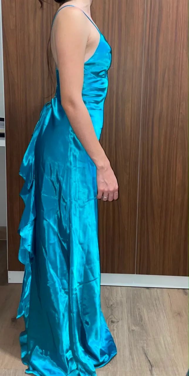 Vestido de Festa Azul - Foto 4