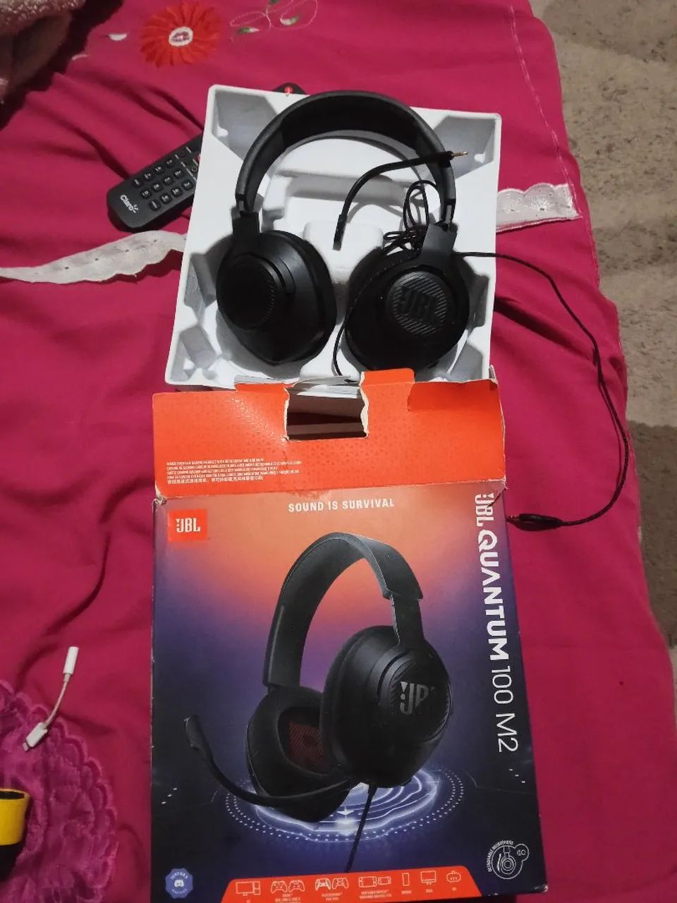 Headset Gamer Jbl Quantum 100m2 Com Microfone Para Ps5 Xbox Pret