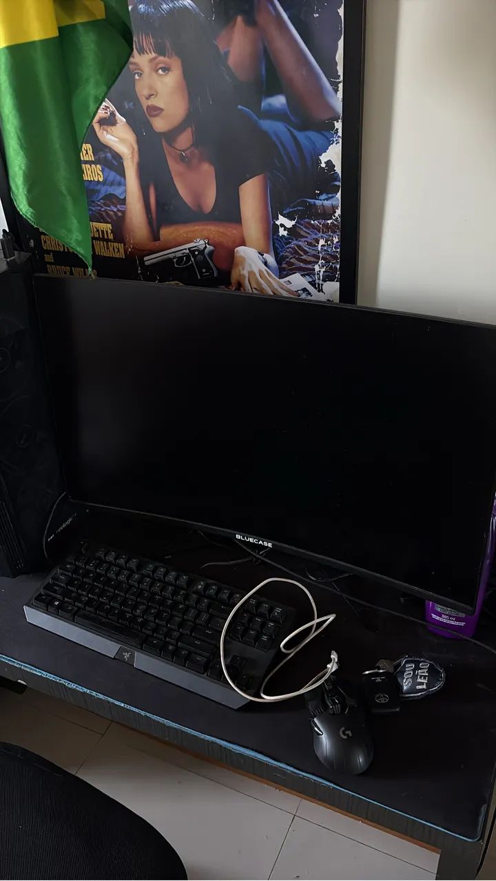 Monitor gamer com display queimado 