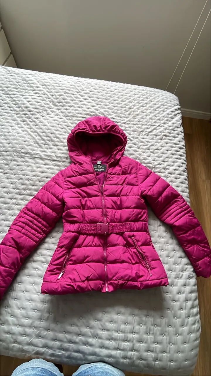 Casaco para neve rosa infantil ZARA 