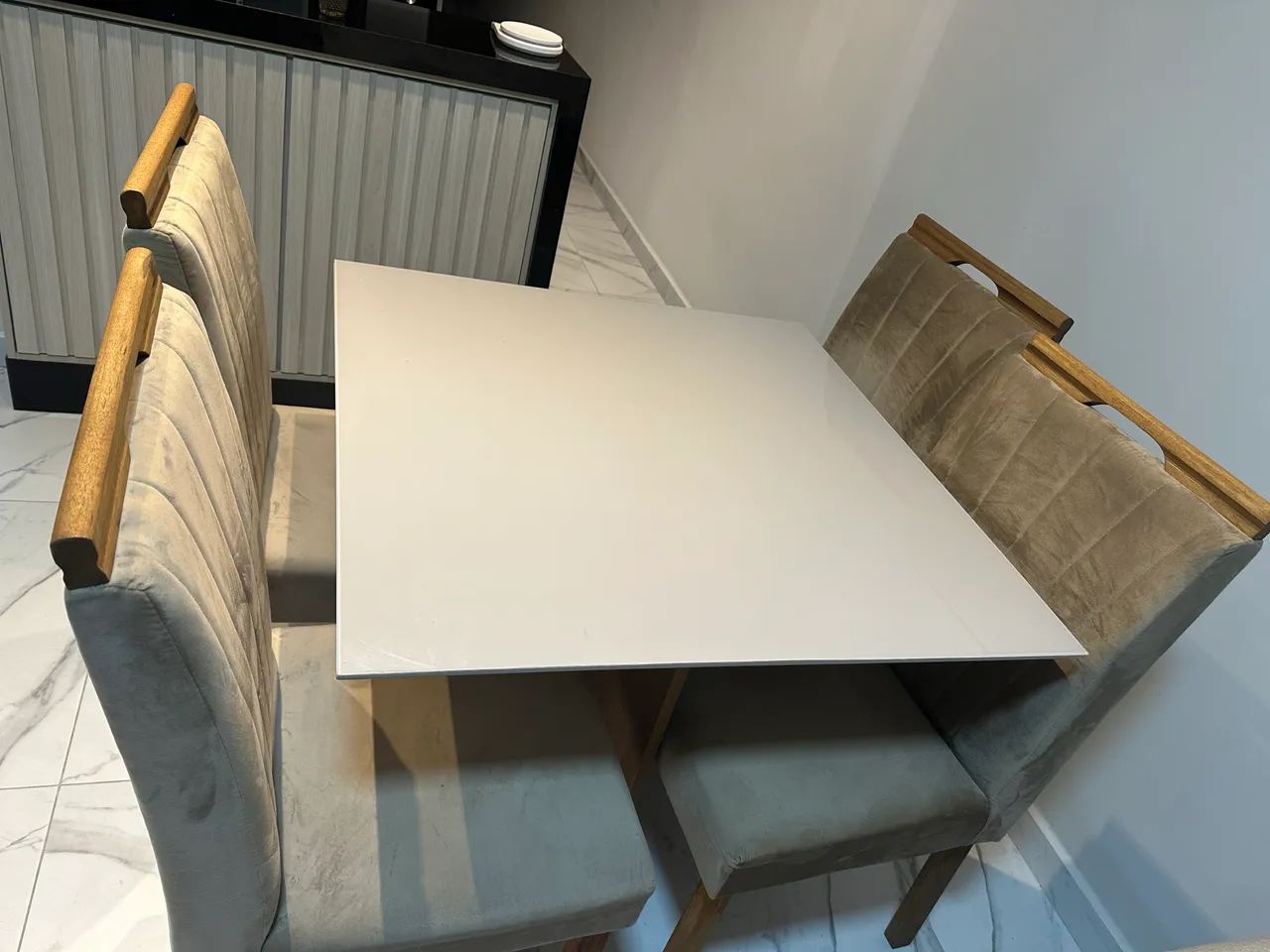 Mesa quadrada de vidro  - Foto 3