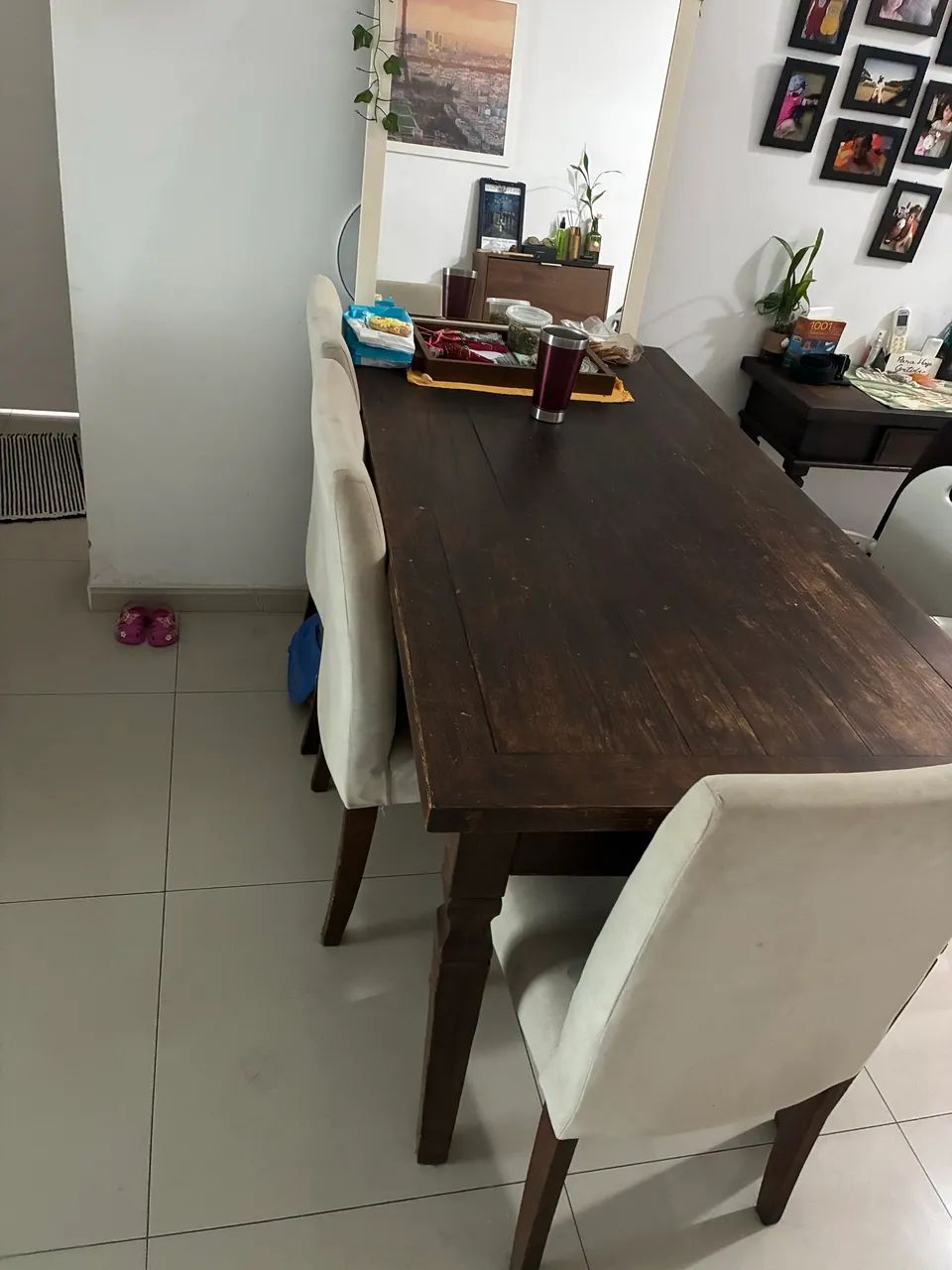 Mesa 6 lugares 180/60 cm NÃO ACOMPANHA CADEIRAS