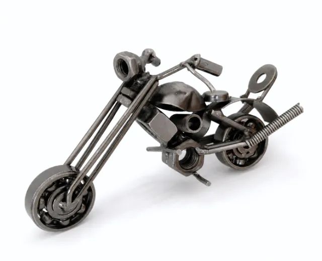 Miniatura Moto Chopper em Metal - Colecionável