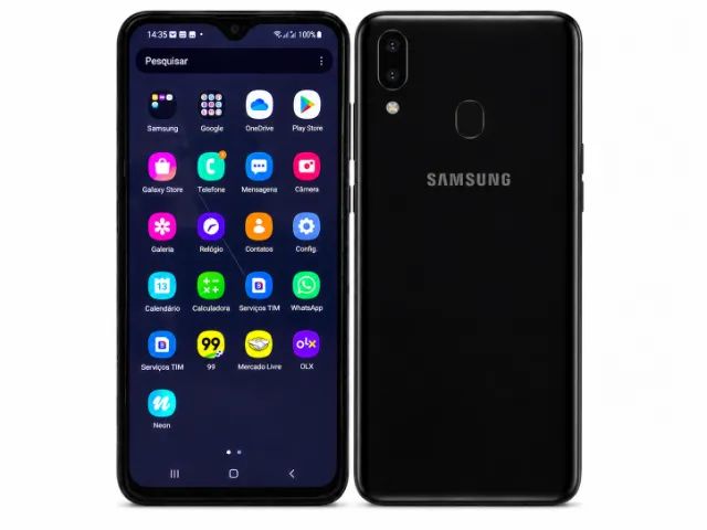 Celular  Smartphone Samsung A10s preto -  EXCELENTE - Foto 2