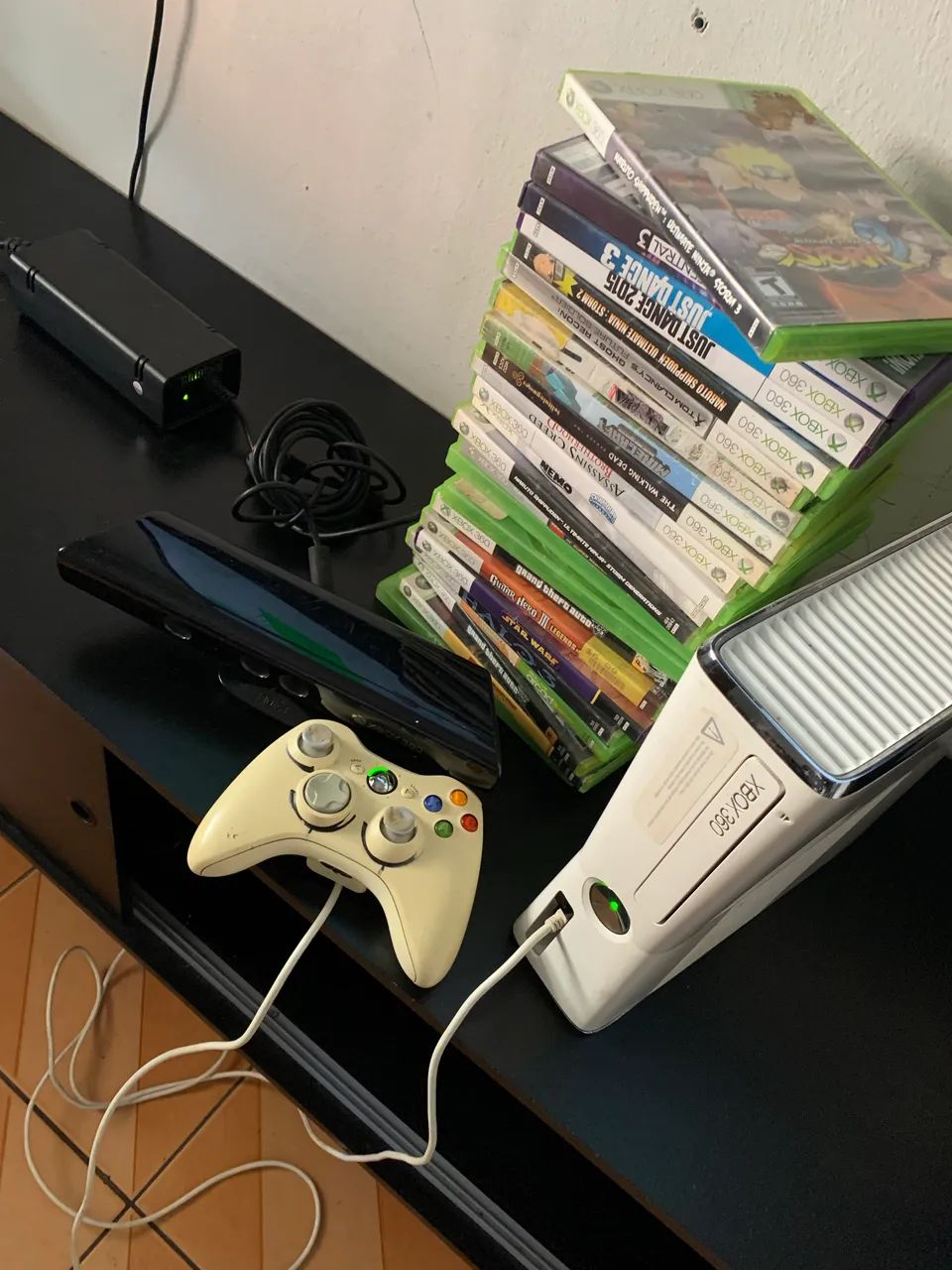 Xbox 360 slim branco (bloqueado)