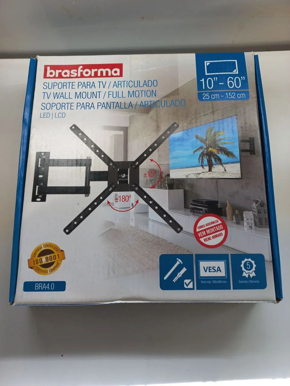 Suporte TV retrátil 