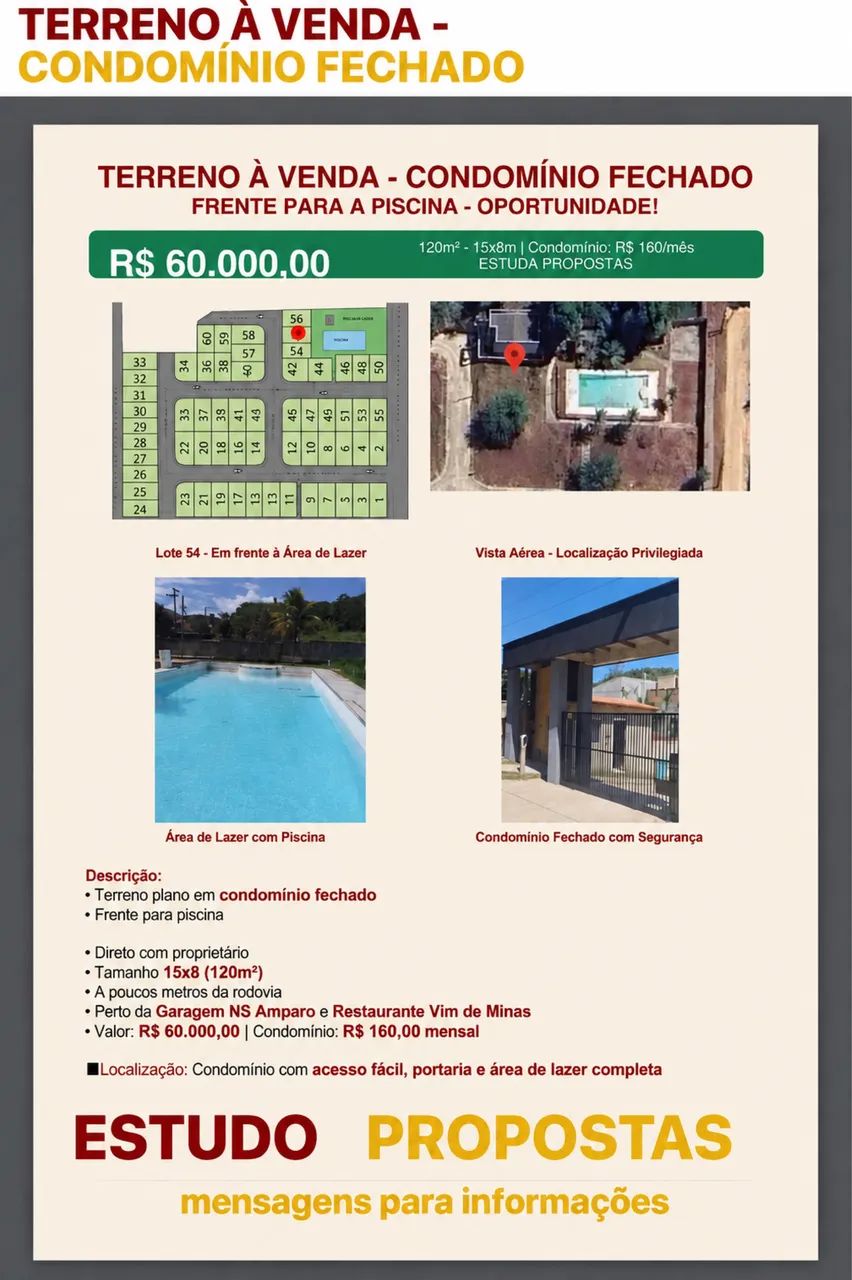 VENDO LOTE CONDOMÍNIO FECHADO EM VÁRZEA DAS MOÇAS