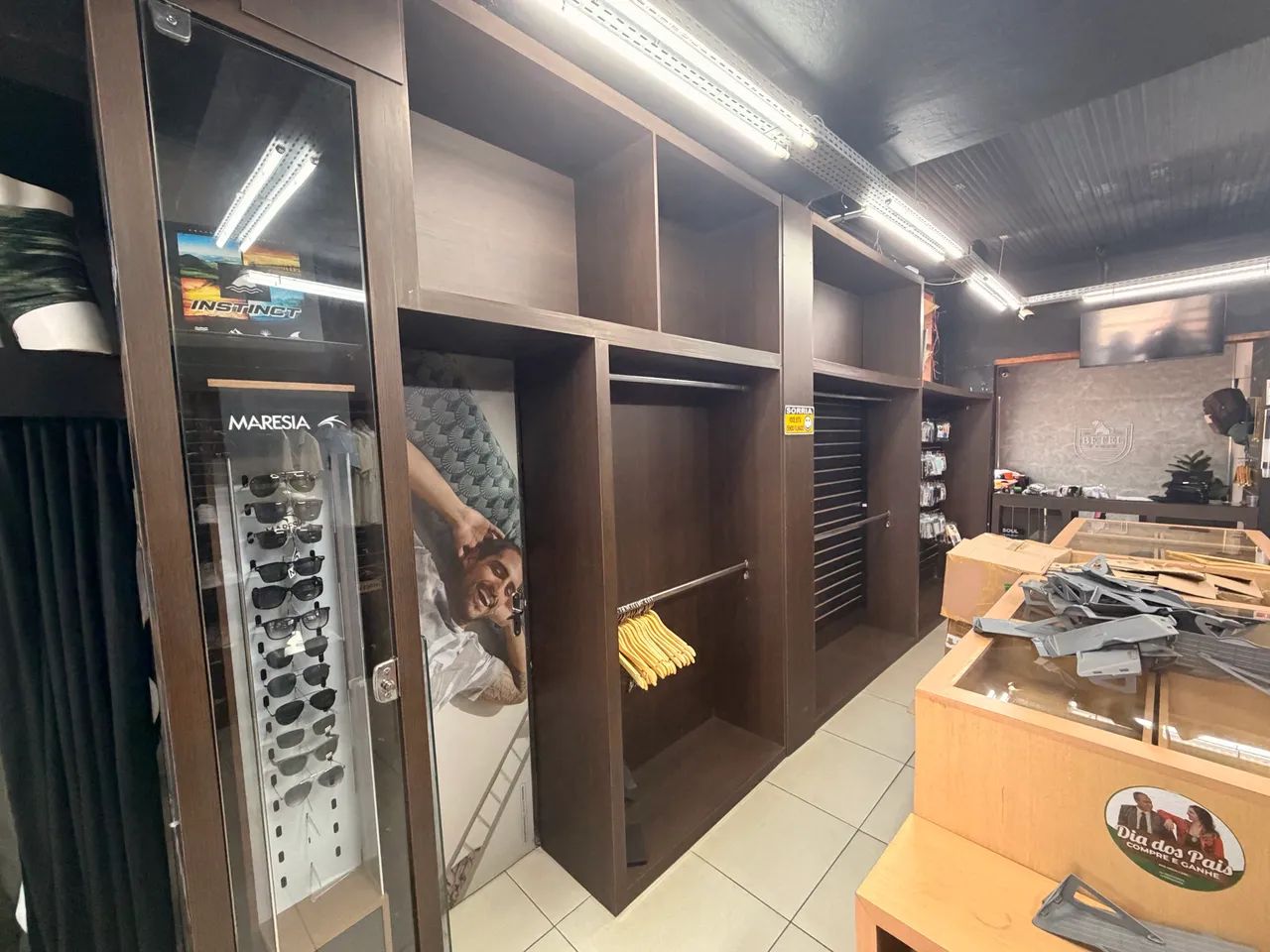 Fundo de loja de roupas