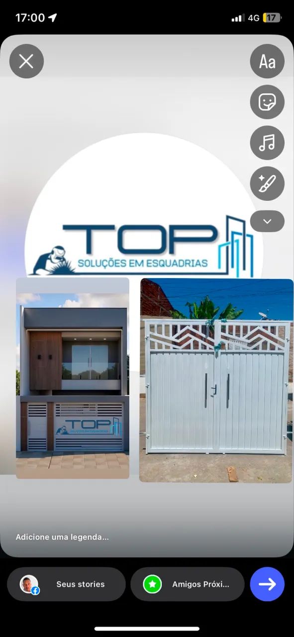 Portão alumínio aço galvanizado  - Foto 3