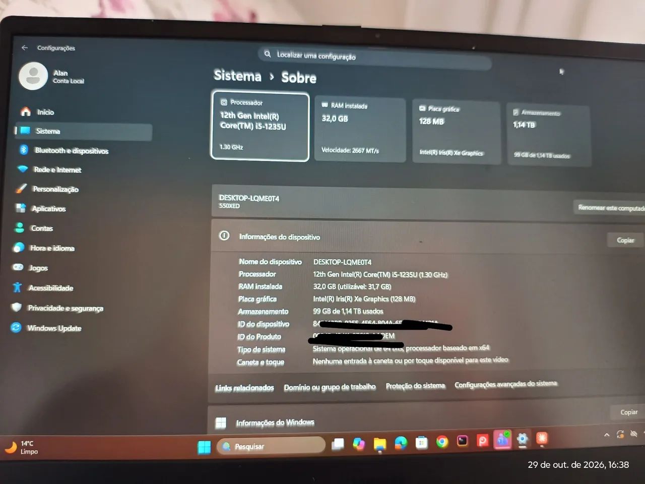 Notebook Galaxybook2 Samsung 32gb RAM i512th - Foto 5