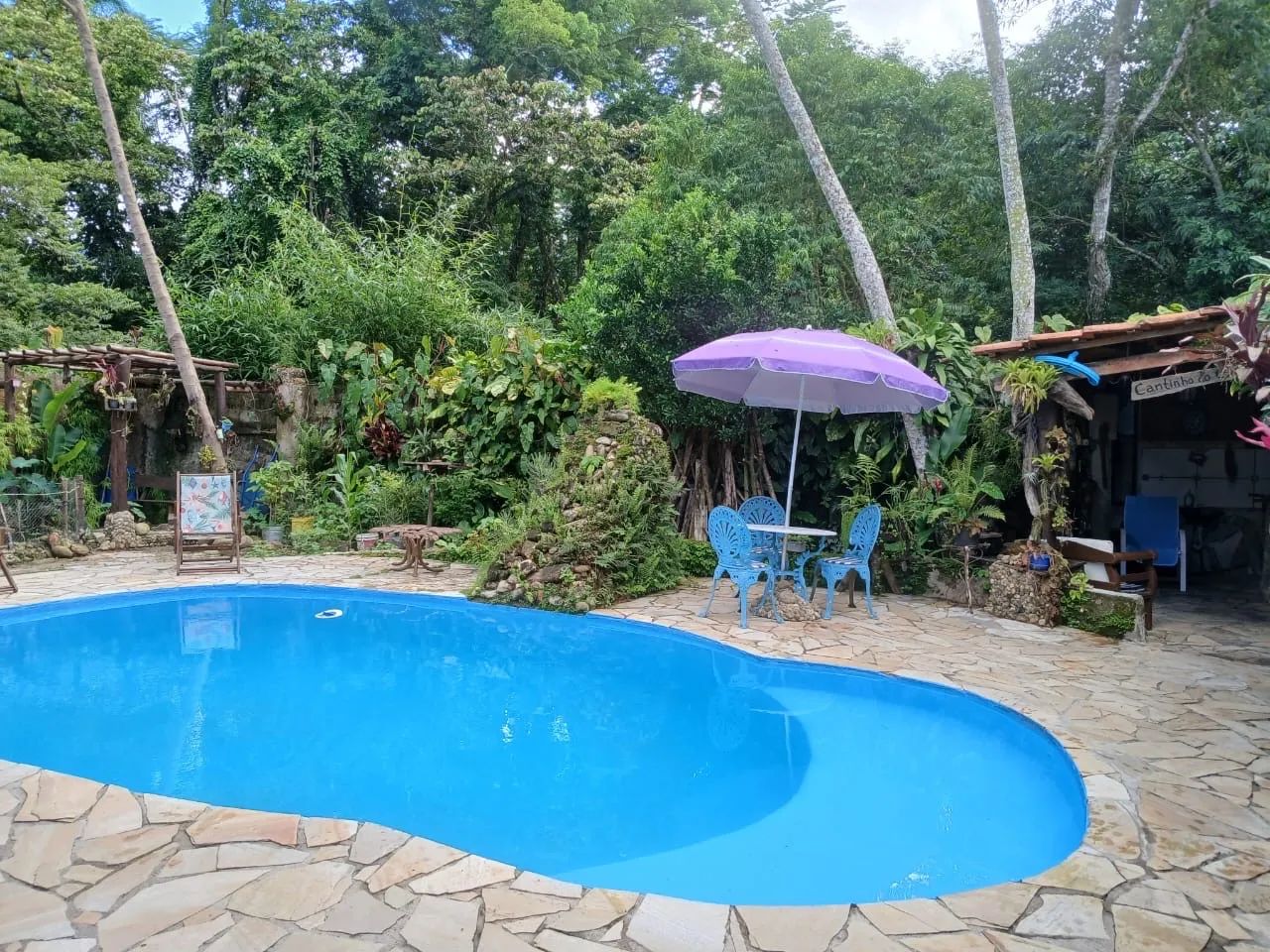 Casa com piscina para o carnaval 