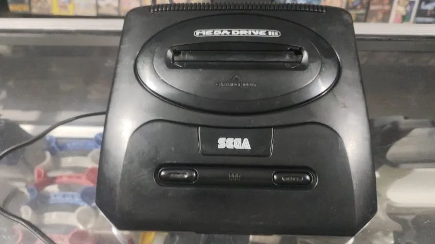 MEGA DRIVE 3 TEC TOY COM ENTRADA PRA SEGA CD 1 CONTROLE ORIGINAL 2 JOGOS E CABOS