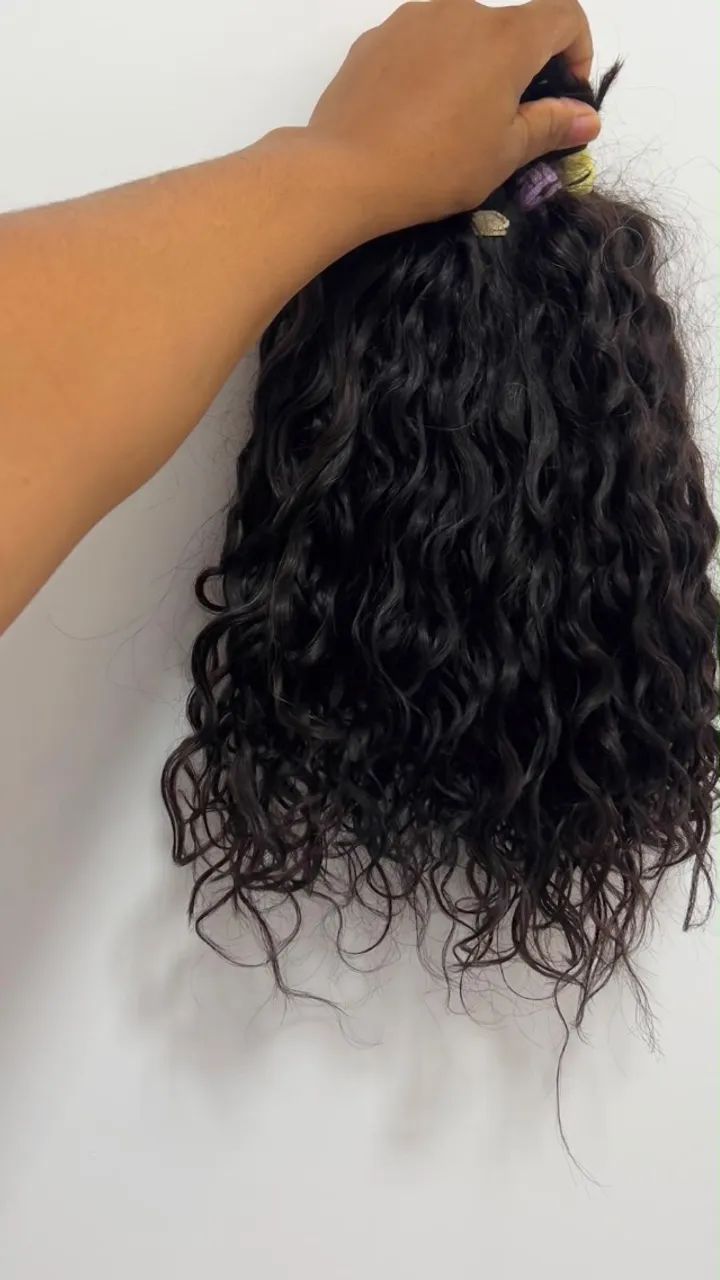 Cabelo humano cacheado natural com morena iluminada  - Foto 5