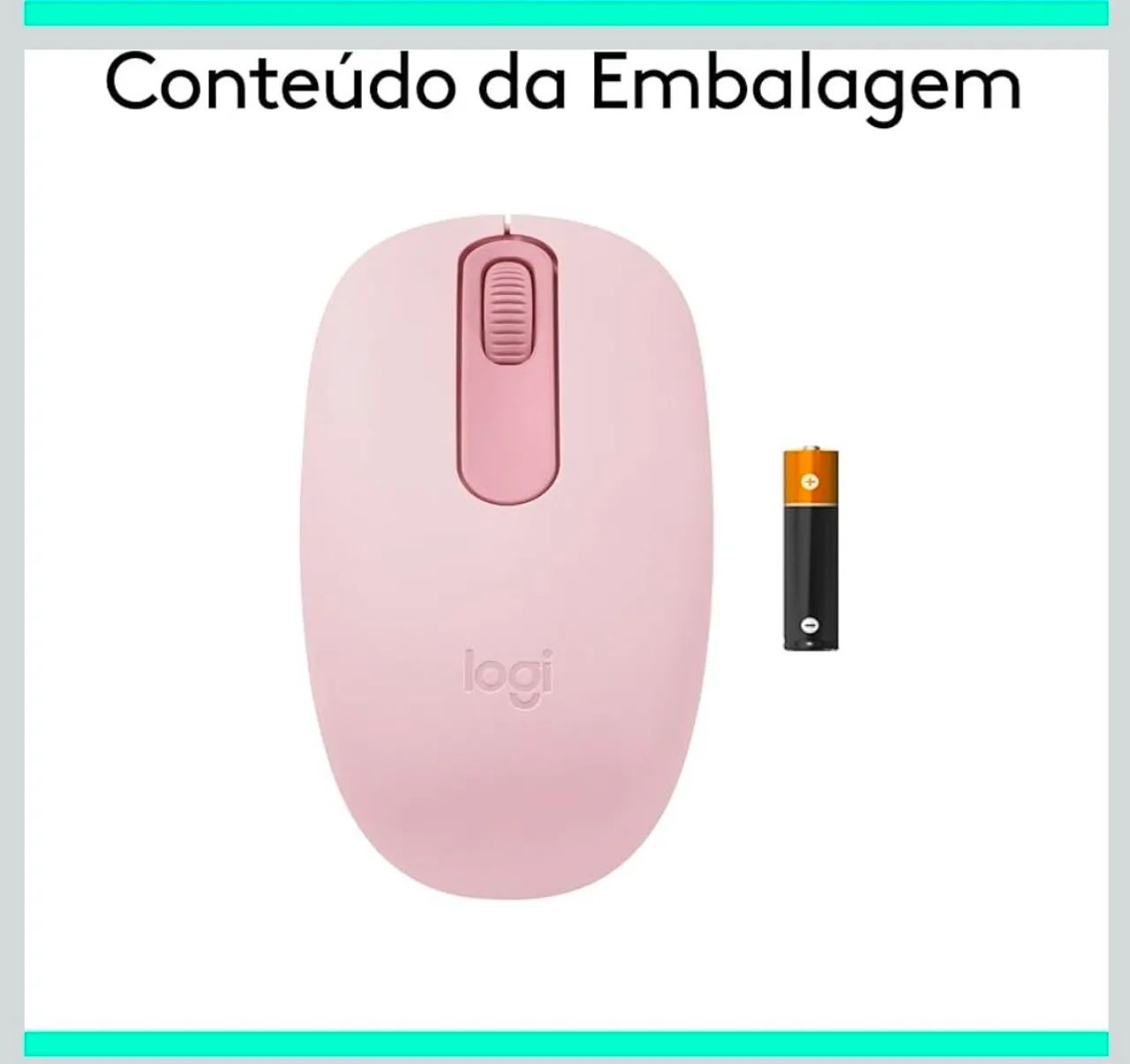 Mouse SEM FIO Logitech M196 Rose/Rosa NOVO