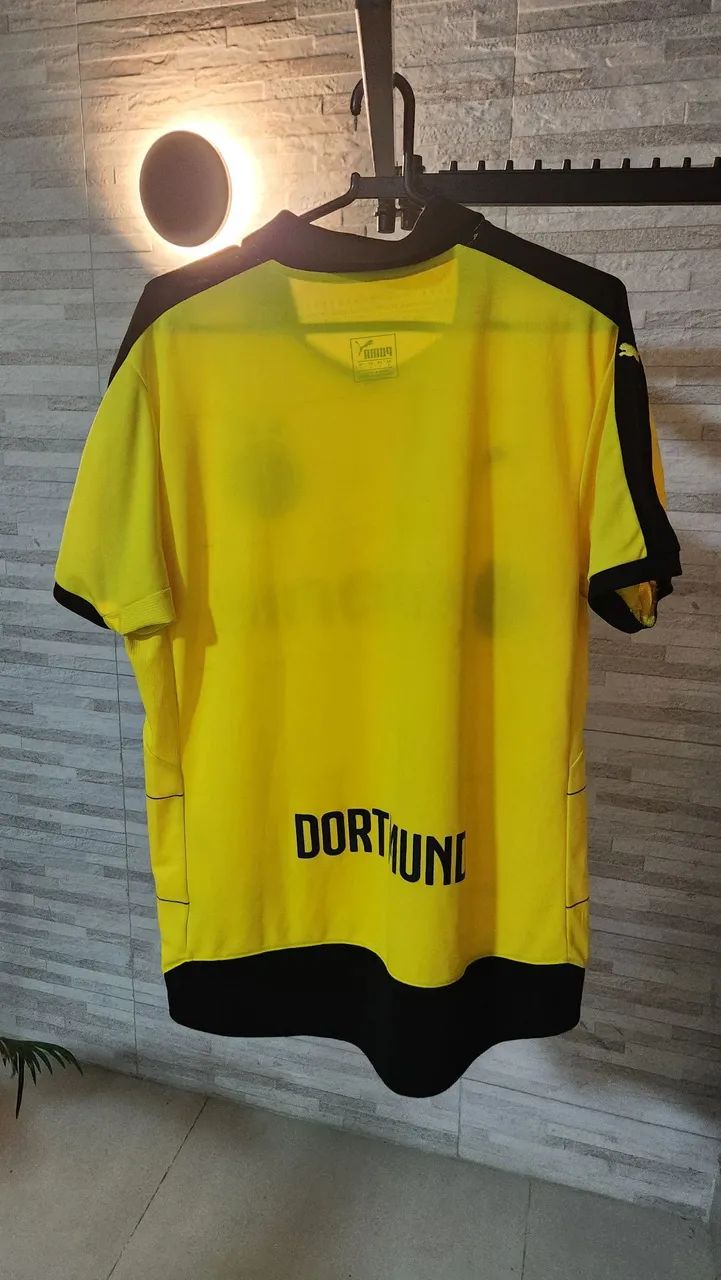  Borussia Dortmund - Camisa - Tamanho G - Puma - Temporada - 2015/16 - Evonik - Foto 2