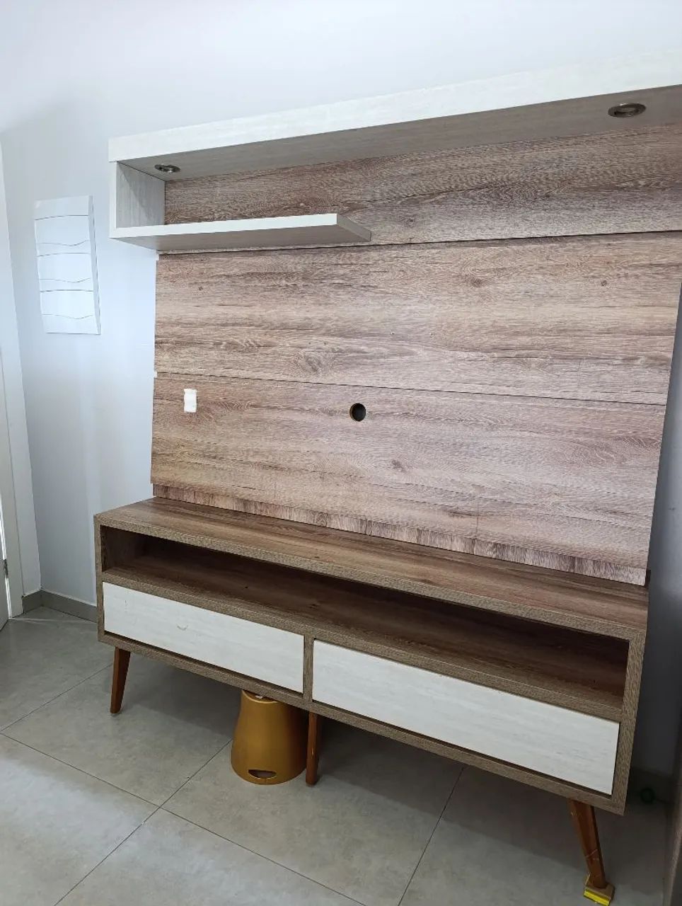 Painel Tv com Rack 100% MDF  - Foto 3