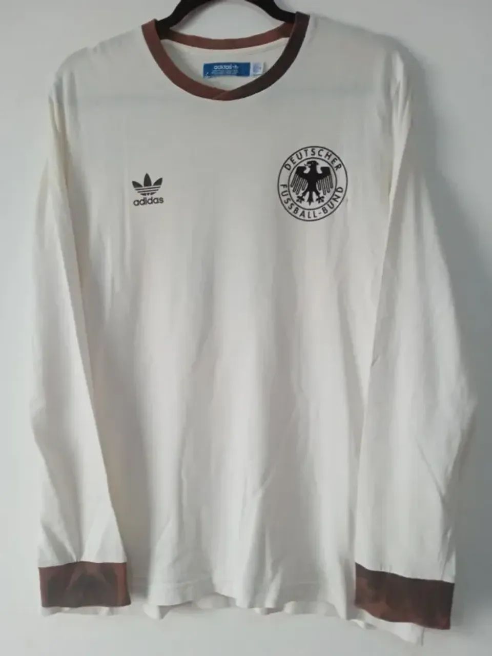 Camisa Alemanha Copa Mundo 1974 Adidas #5 Beckenbauer Autografada Certificada - Foto 3