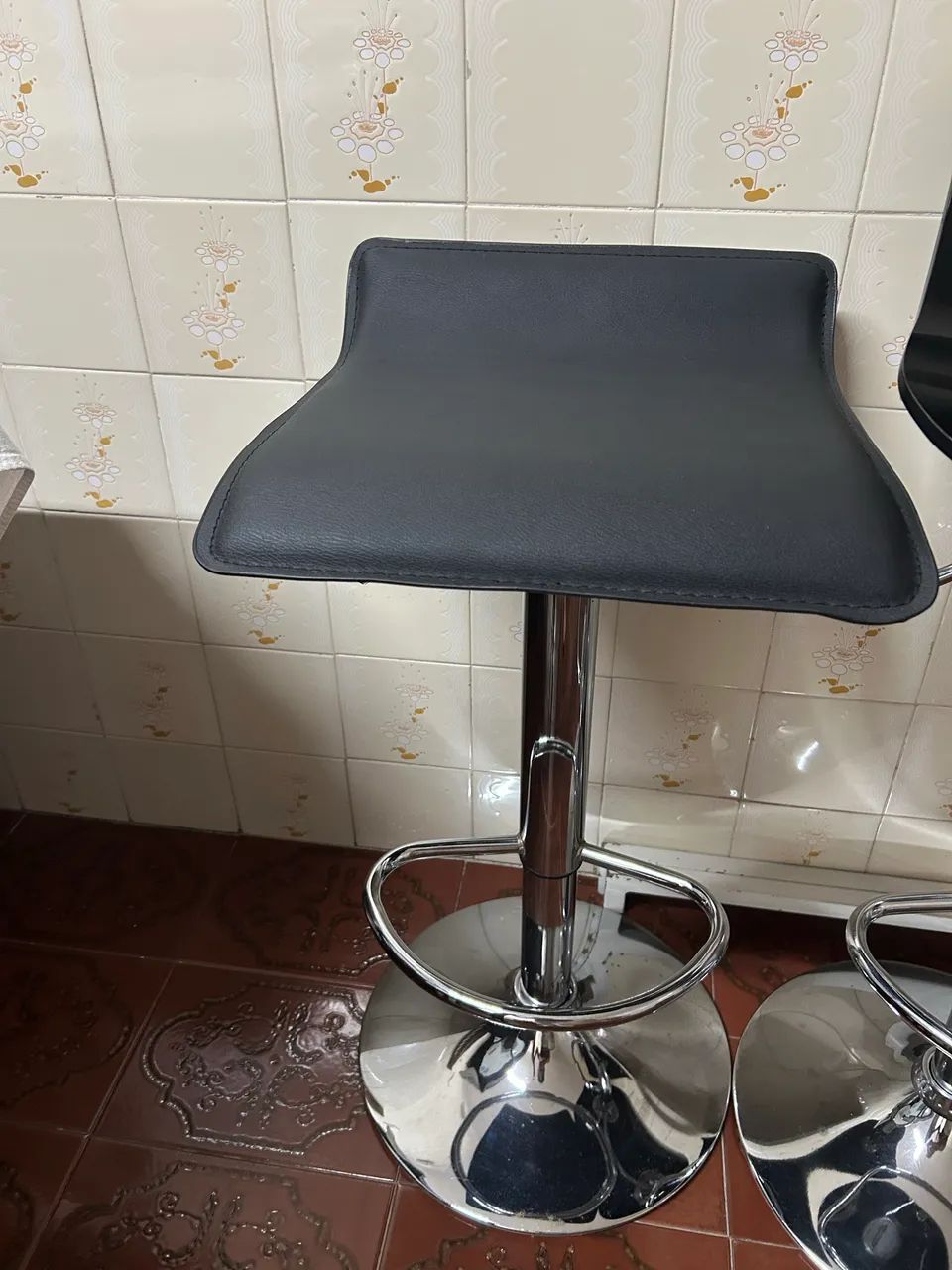 3 Banquetas altas para balcão - preta  - Foto 3