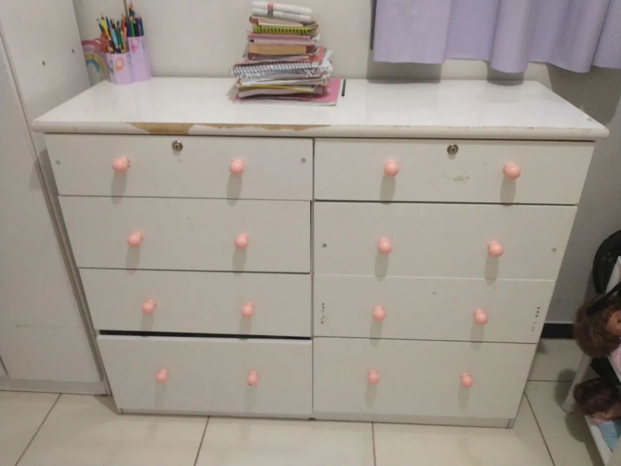 Cômoda MDF 8 gavetas 