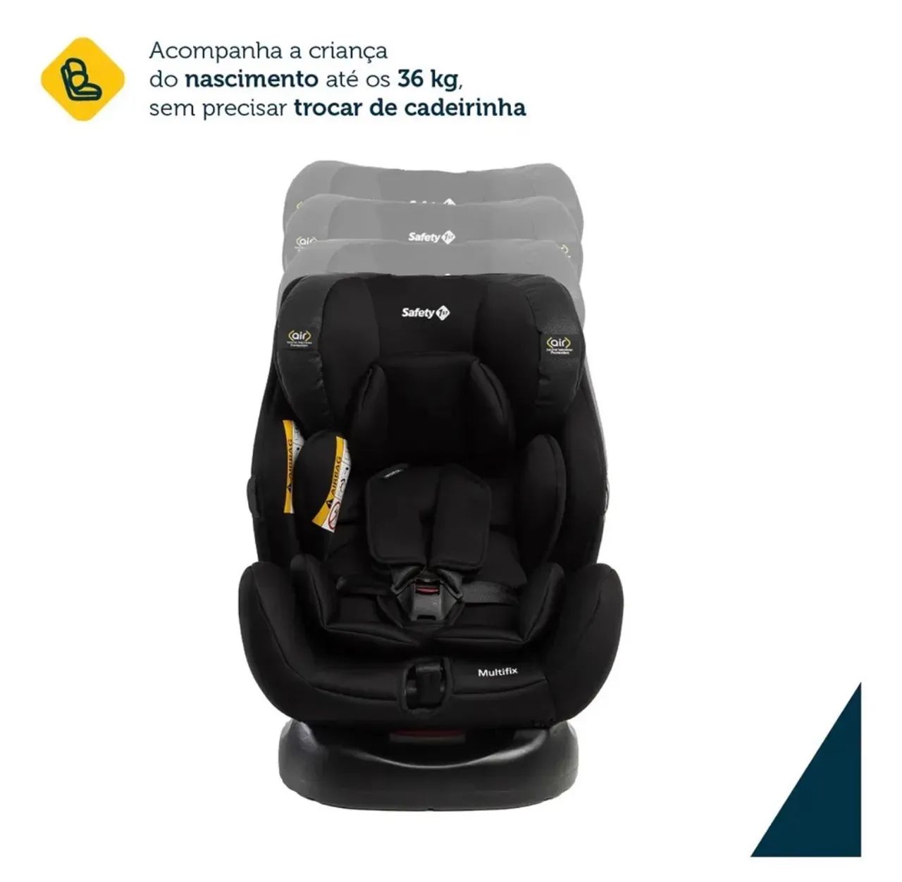 CADEIRINHA INFANTIL PARA CARRO COM ISOFIX SAFETY 1ST MULTIFIX - Foto 2