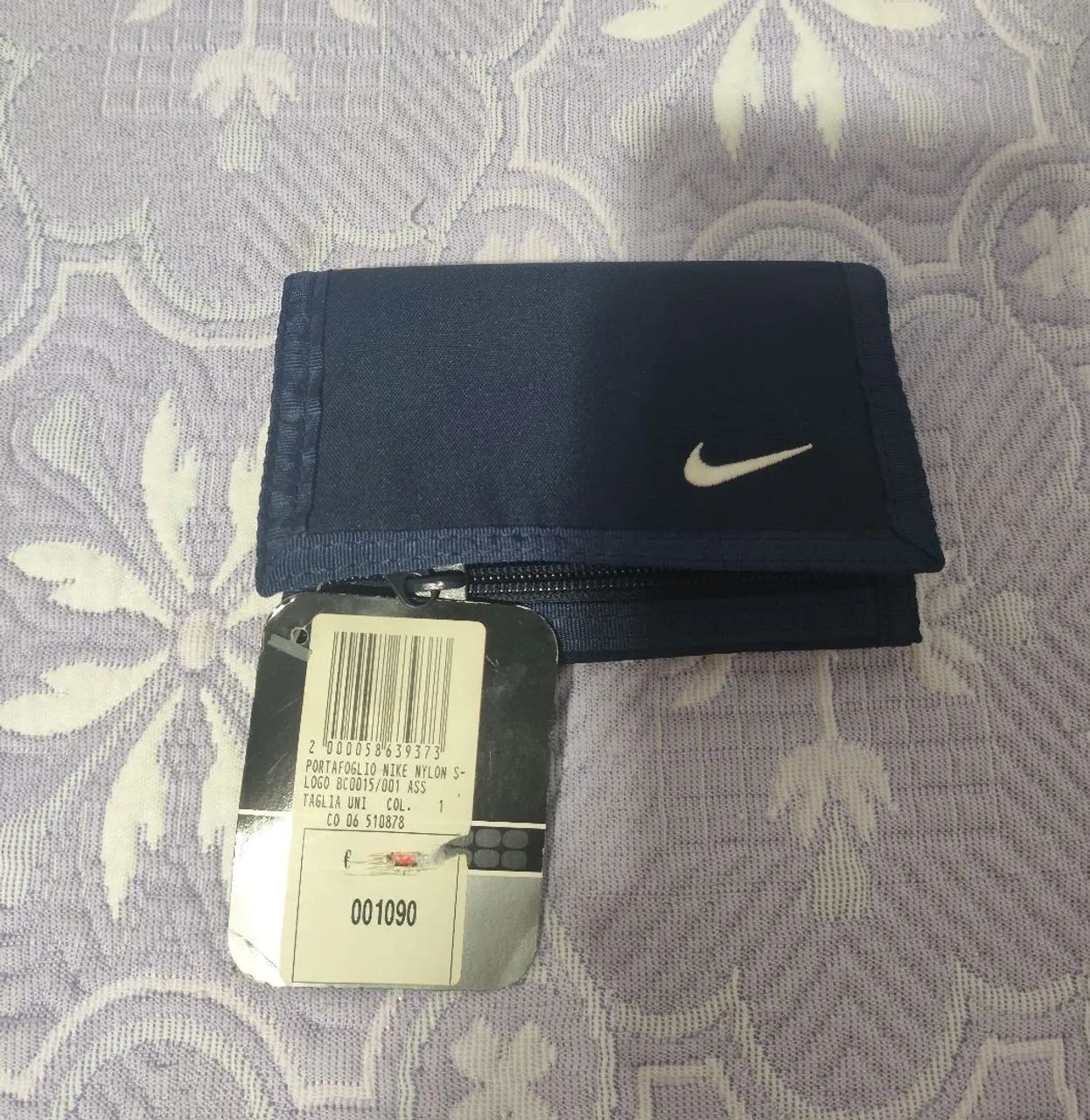 Carteira Nike original nova importada na cor azul de tecido 