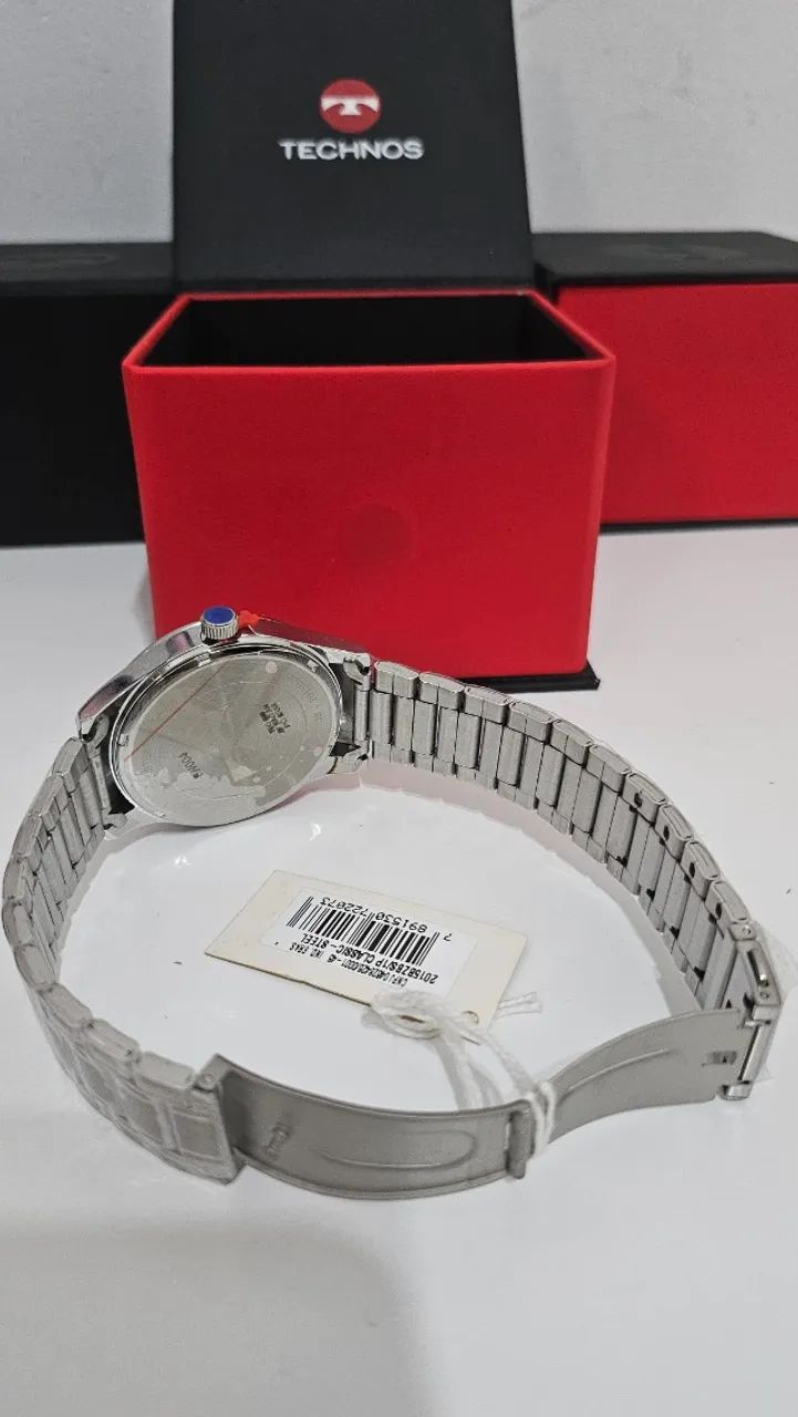 Relógio Technos Masculino Steel Prata 2015BZBS/1P - Foto 4