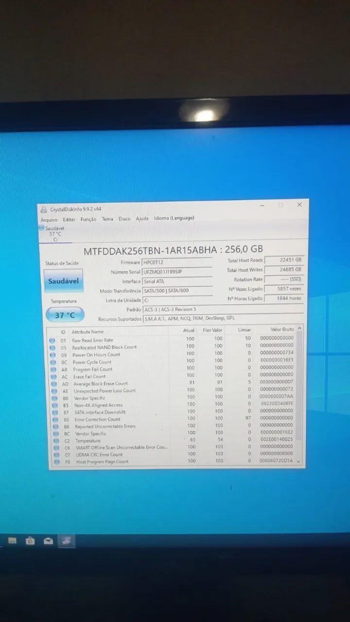 SSD MICRON 256 GB - Foto 2