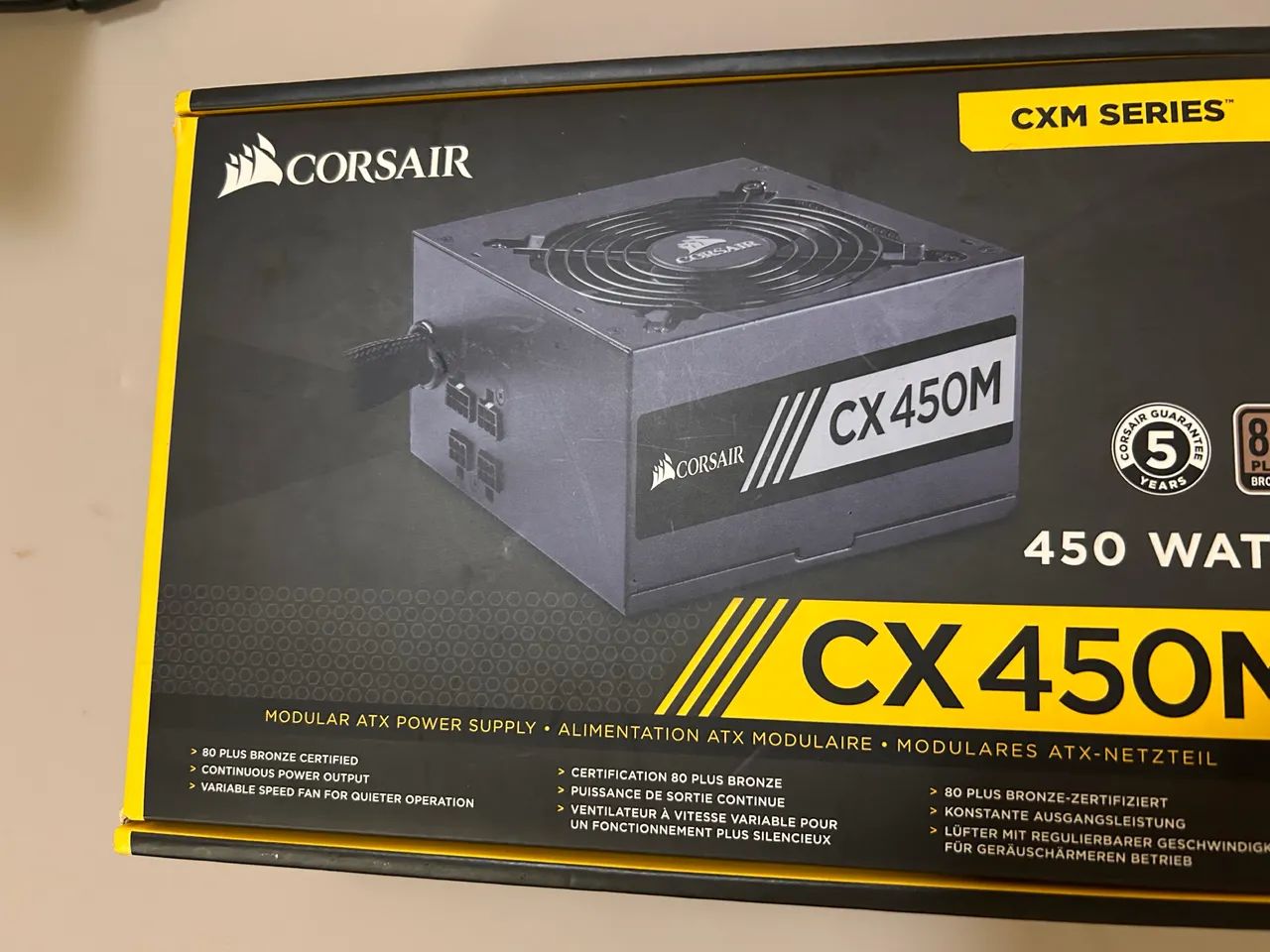 Fonte corsair cx 450M - Foto 3