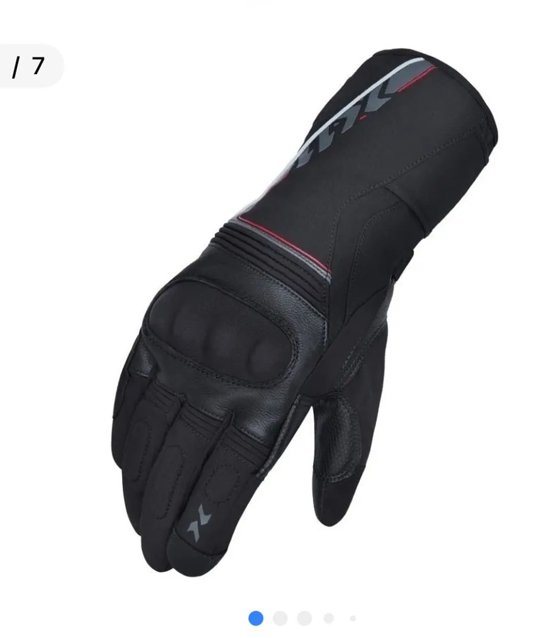 Luva Motoqueiro X11 Dry Supertech Impermeável Touchscreen Couro G