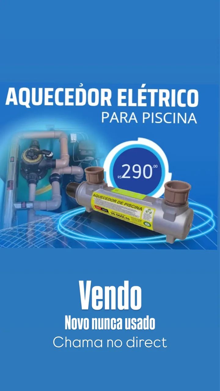 Aquecedor elétrico para piscina 10mil litros  - Foto 2