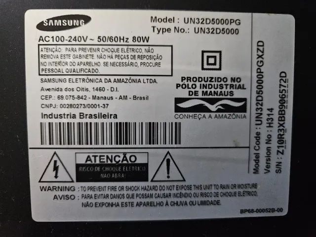 Tv Samsung 32 polegadas full HD (não smart) Un32d5000pg no estado - Foto 4
