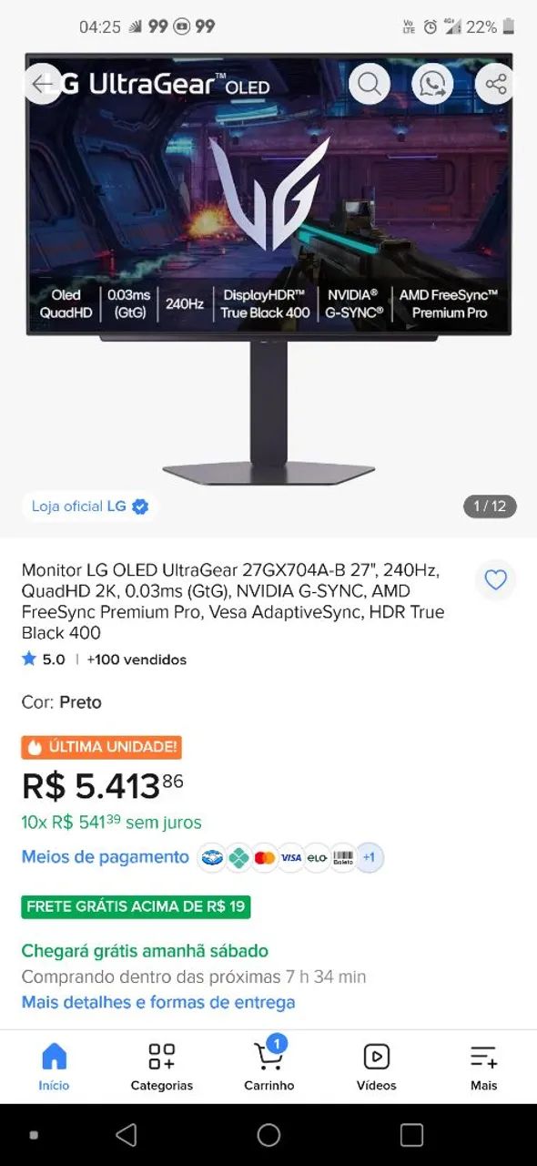 LG ultragear OLED  - Foto 2