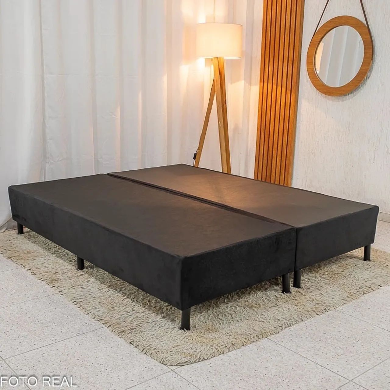 Base cama box, Queen, King, 1 ano de garantia  - Foto 2