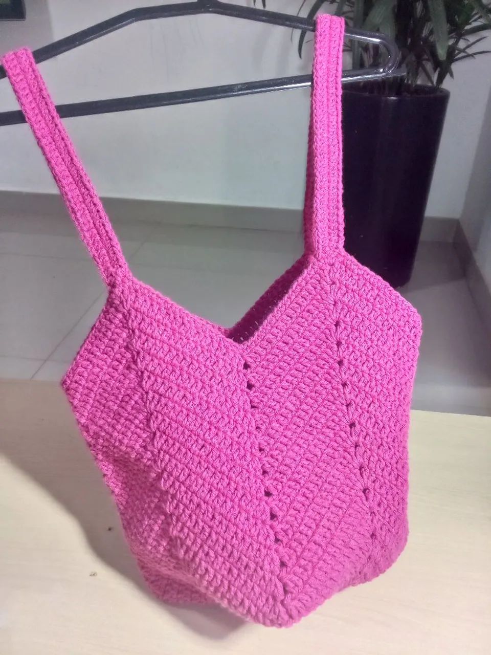 Bolsa ecobag de crochê feito a mão  - Foto 4