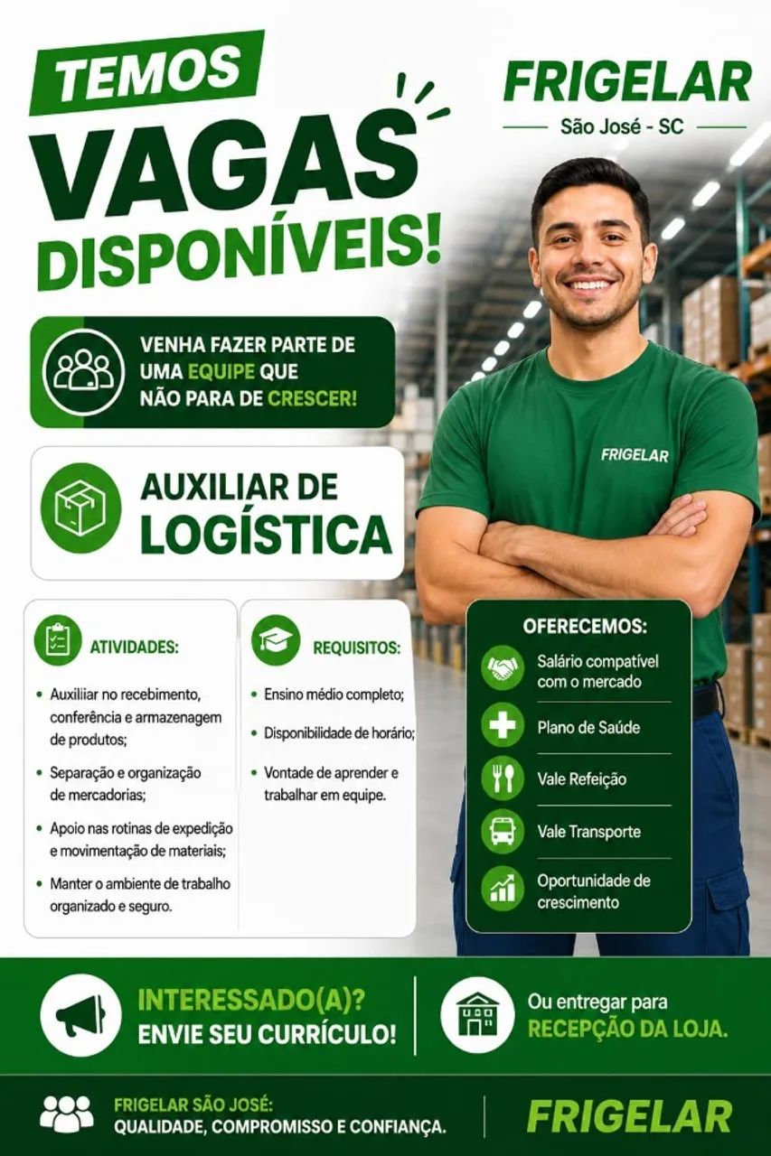 Auxiliar de logística - São José